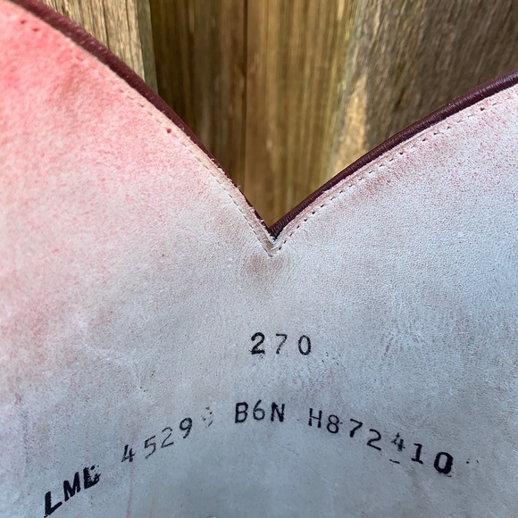 LARRY MAHAN VTG Ostrich Exotic Tall Knee High Red Painted Cowboy Western Boots - Picture 8 of 13